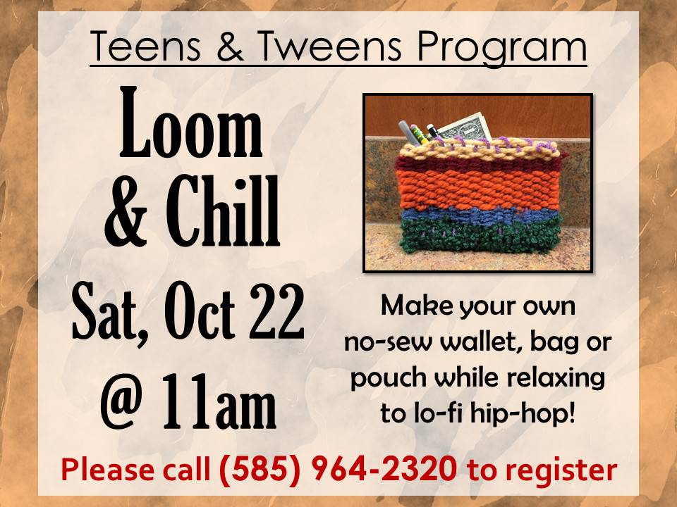 Loom & Chill bag weaving