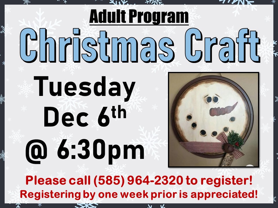 Adult Christmas Craft Dec 2022